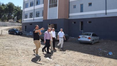 Çan Fen Lisesi İnşaatında Kaymakam Nebioğlu’ndan İnceleme