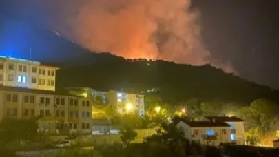 Marmara Adası'nda Yangın!