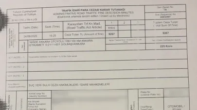 Bakan Uraloğlu'na radar cezası