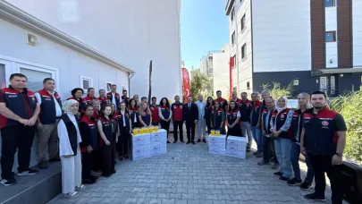 Lapseki'de Akdeniz meyve sineği tuzağı teslim töreni