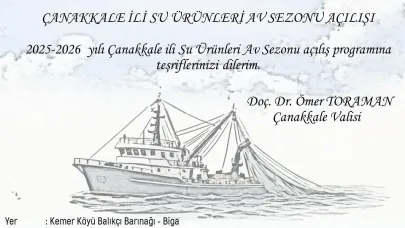 Çanakkale’de 2025-2026 su ürünleri av sezonu açılıyor