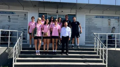 Çanakkale Belediyespor Kadın Voleybol Takımı sağlık kontrollerinden geçti