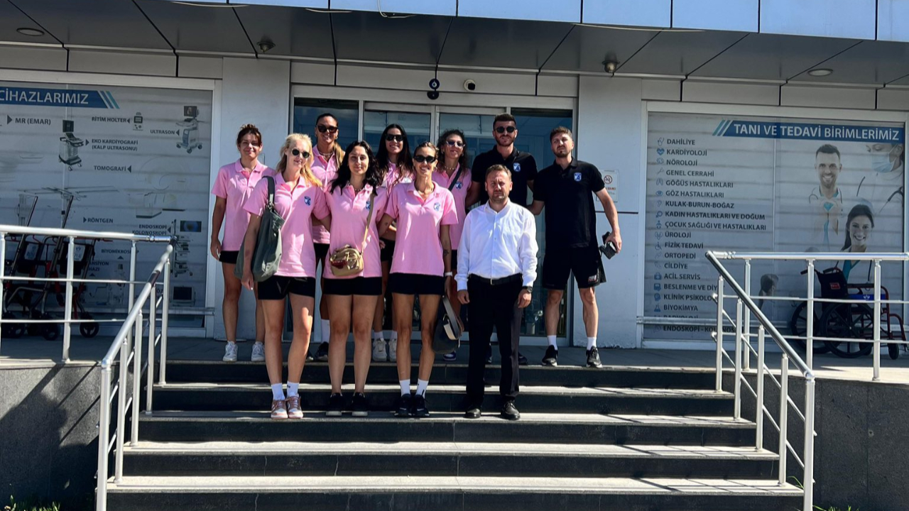 Çanakkale Belediyespor Kadın Voleybol Takımı sağlık kontrollerinden geçti