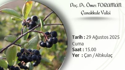 Çanakkale’de Aronya Hasadı Tarla Günü düzenlenecek