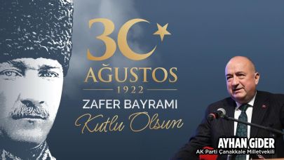 Milletvekili Gider'den 30 Ağustos mesajı