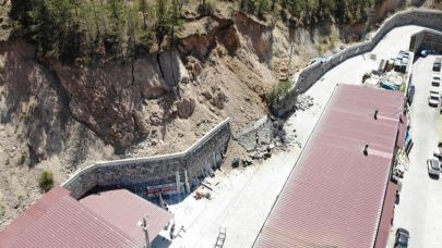 Sanayi sitesinde heyelan riski nedeniyle 25 iş yeri boşaltıldı