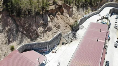 Sanayi sitesinde heyelan riski nedeniyle 25 iş yeri boşaltıldı
