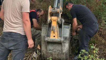 Kastamonu’da Su Kuyusuna Düşen İnek Kurtarıldı