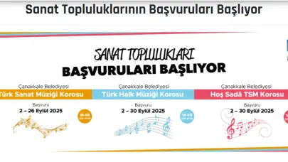 Çanakkale Belediyesi Sanat Topluluklarında yeni dönem başvuruları başlıyor