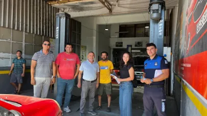 Küçük Sanayi Sitesinde atık yönetimi bilgilendirmesi