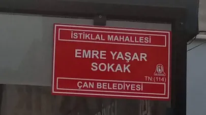 Sokaklara Çan'ın değerlerinin isimleri veriliyor