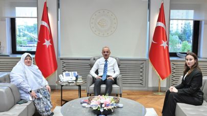 Zeynep Çelik, Bakan Uraloğlu'nu ziyaret etti