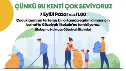 Güzelyalı İlkokulu'nda temizlik seferberliği
