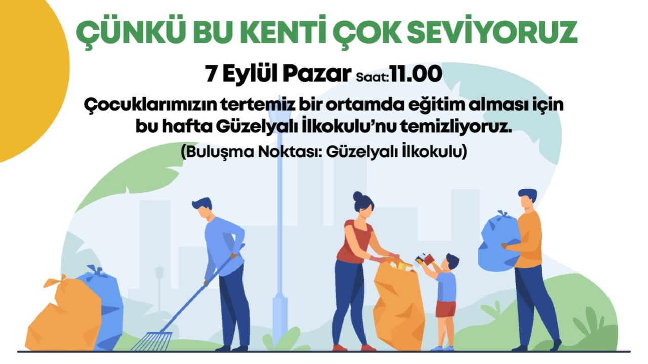 Güzelyalı İlkokulu'nda temizlik seferberliği