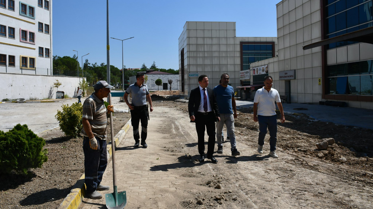 Biga Kaymakamı Kayabaşı Hastane Alt Yapısını İnceledi