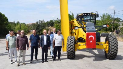 Çan İlçe Özel İdare Filosuna Yeni Greyder Katıldı