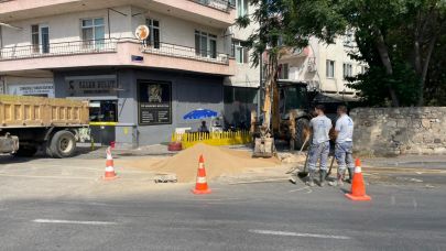 Çanakkale'de su borusu patlağı