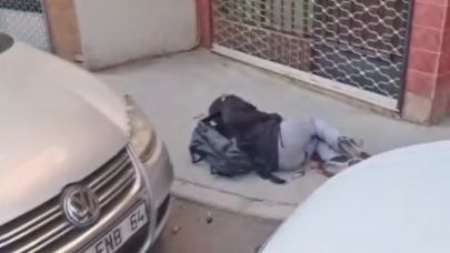 Polis karakoluna saldıran gencin yakalanma anı kamerada