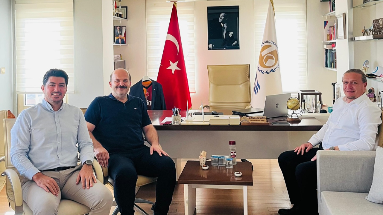 Başkan Gürel, Öztürk ve Lapanta’yı makamında ağırladı