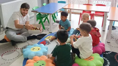İlçe Müftüsü Baki Gümüş, Kalkım 4-6 yaş kursunu ziyaret etti