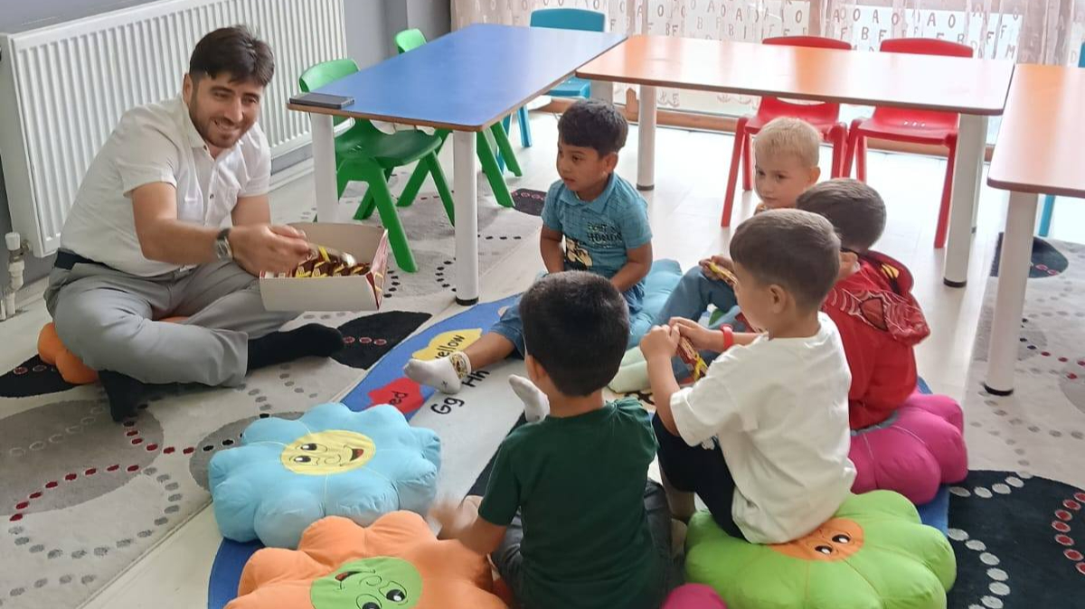 İlçe Müftüsü Baki Gümüş, Kalkım 4-6 yaş kursunu ziyaret etti