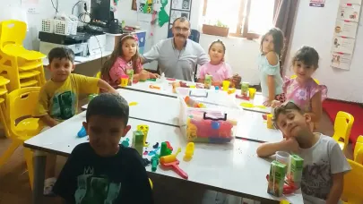 Tevfikiye Muhtarı Osman Kıran’dan anasınıfı öğrencilerine ziyaret