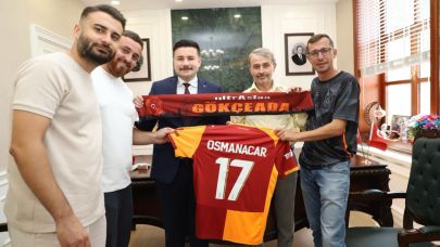 UltrAslan Taraftar Grubu Gökçeada Kaymakamını Ziyaret Etti