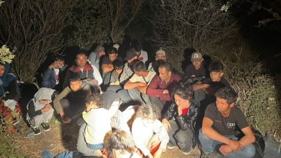 Çanakkale Ayvacık’ta 34 düzensiz göçmen yakalandı