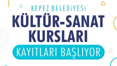 Kepez Belediyesi’nde kültür-sanat kursları başlıyor