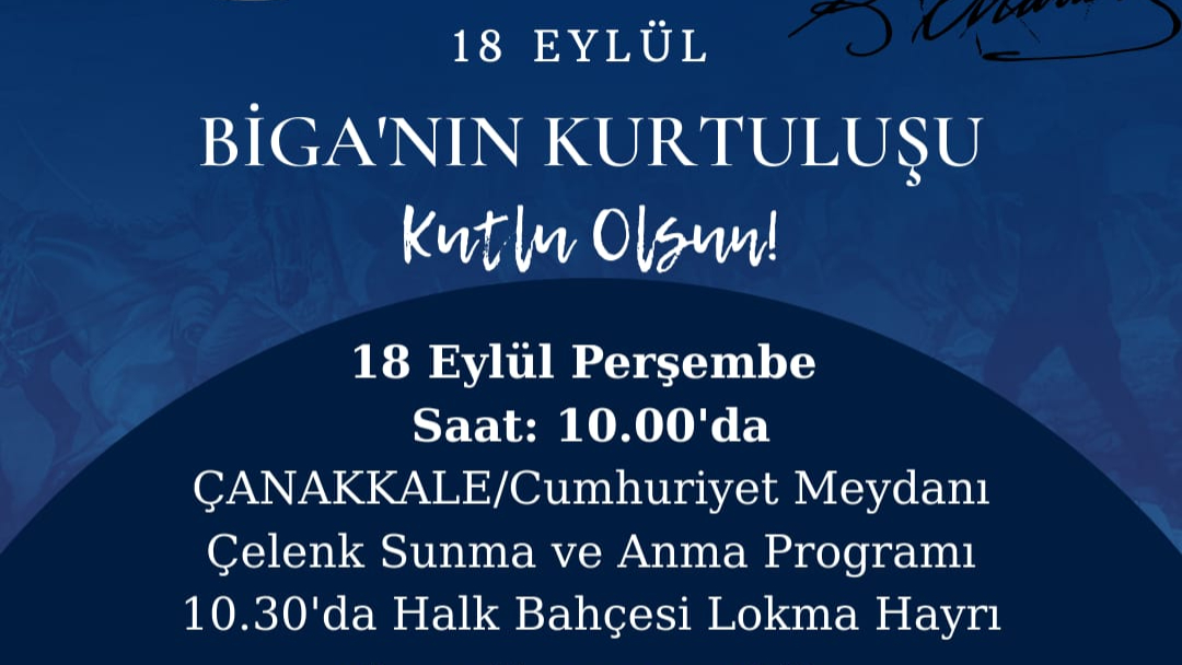 Biga’nın Kurtuluşu kapsamında lokma dağıtılacak