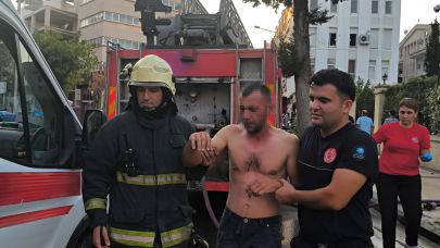 Antalya’da genç benzinle kendini yakmak istedi