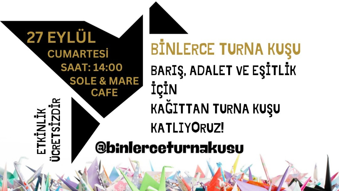 Küçükkuyu’da “Barış, Adalet ve Eşitlik” için turna kuşu atölyesi düzenlenecek