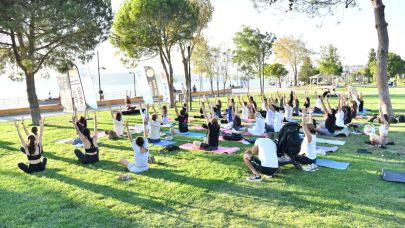 Avrupa Hareketlilik Haftası kapsamında açık hava yoga etkinliği