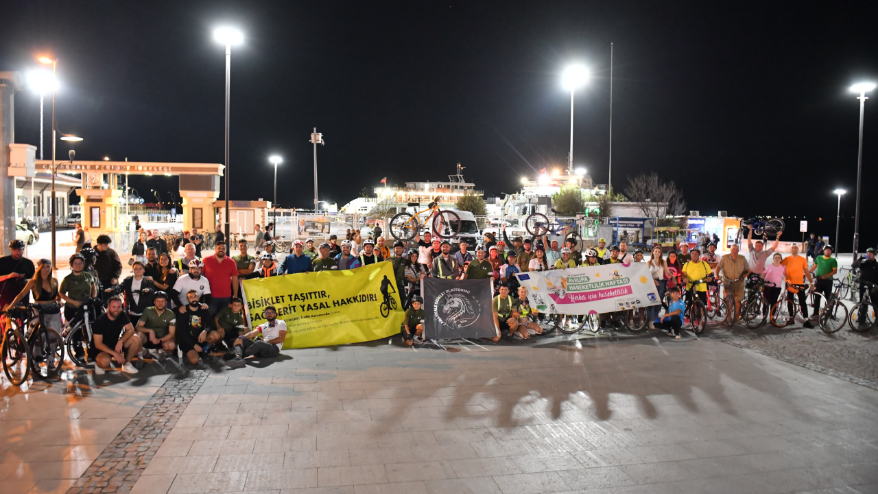 Çanakkale’de Avrupa Hareketlilik Haftası&#039;nda bisiklet turu