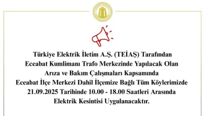 Eceabat'ta 8 saatlik elektrik kesintisi yaşanacak