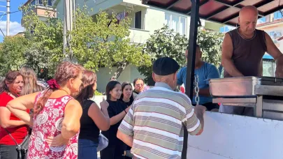 Küçükkuyu’da lokma hayrına yoğun katılım