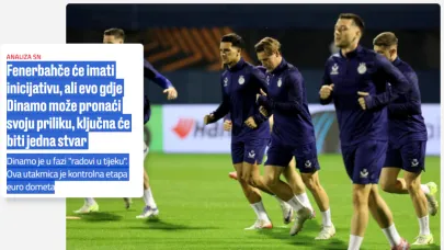 Dinamo Zagreb - Fenerbahçe maçı Hırvat basınının gündeminde!