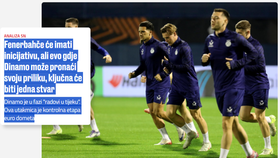 Dinamo Zagreb - Fenerbahçe maçı Hırvat basınının gündeminde!