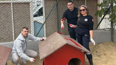 Can dostlar için kulübeler yenilendi