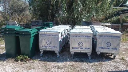 Bozcaada'ya çöp konteyneri hibesi