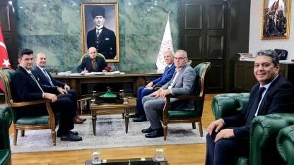 Bursa Tapu Bölge Müdürü, Çan Kaymakamını Ziyaret Etti