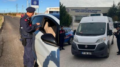 Çanakkale'de Jandarma Ekim’de 2.153 kişiyi sorguladı