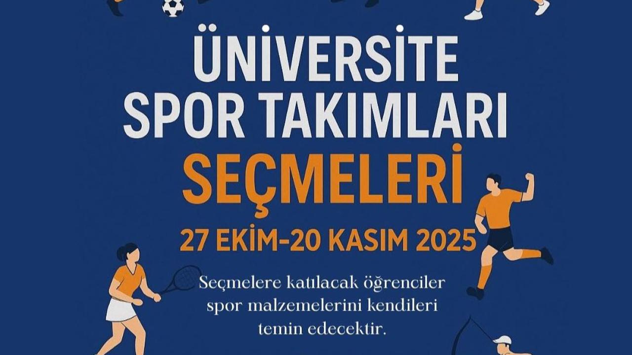 ÇOMÜ&#039;lü Öğrenciler Dikkat! Üniversite Spor Takımları Seçmeleri Başlıyor