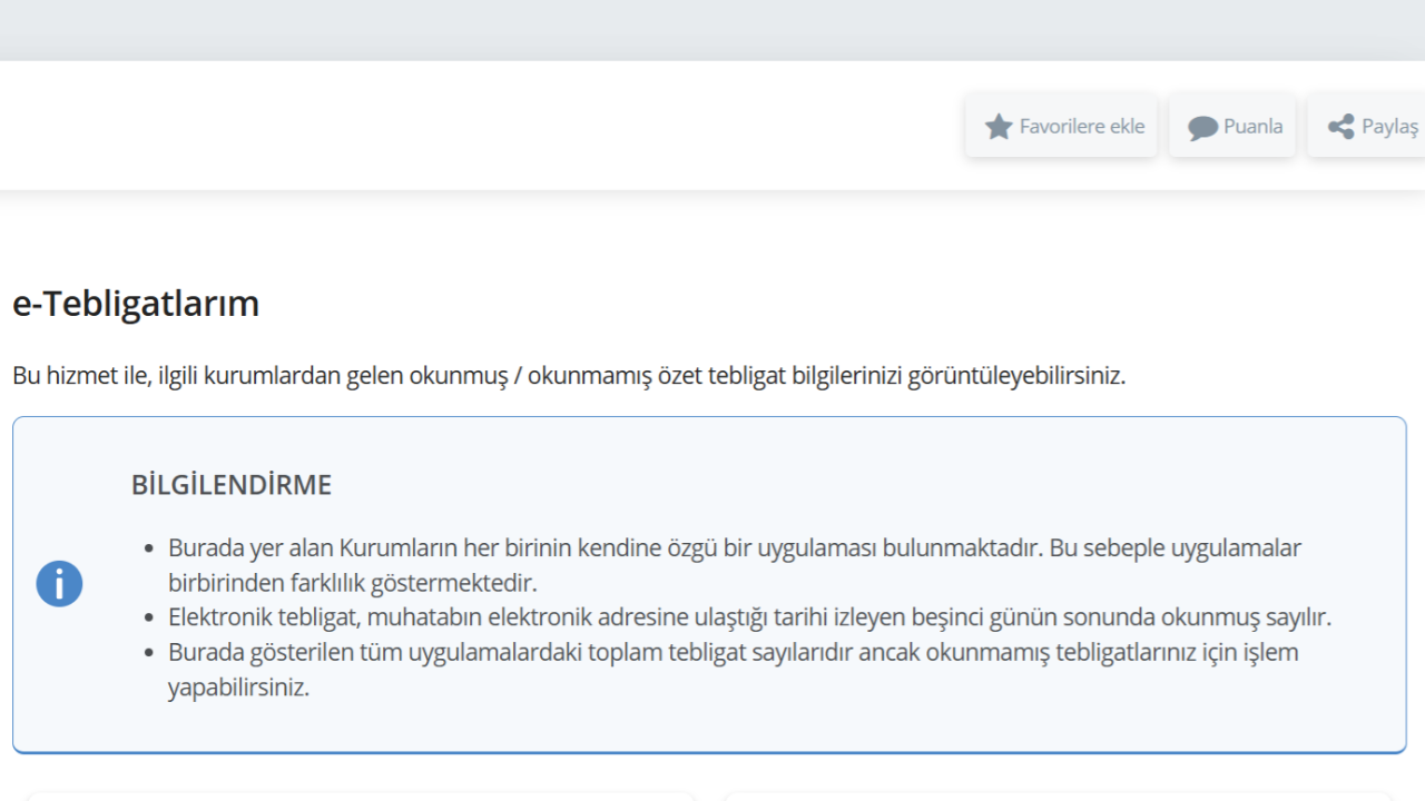 e-Devlet’ten yeni hizmet: Tüm e-tebligatlar tek ekranda