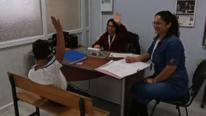 Eceabat’ta 1. sınıf öğrencilerine işitme tarama testi
