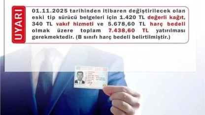 Eski tip sürücü belgeleri için son gün ne zaman?
