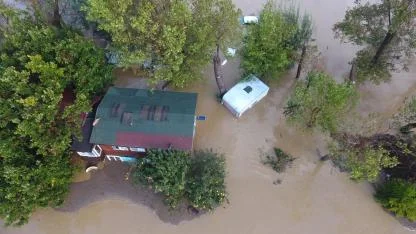 Gökçeada'da Felaketin Boyutu Dronla Görüntülendi