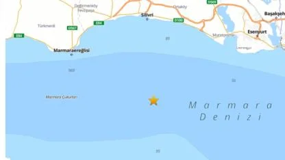 İstanbul Silivri Açıklarında Deprem!