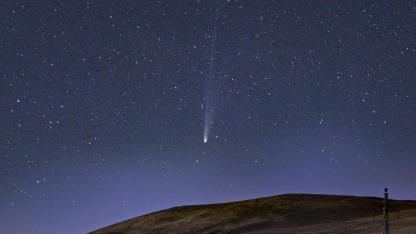 Lemmon kuyruklu yıldızı Bitlis semalarında parladı
