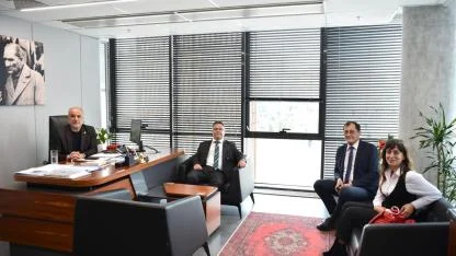 Müdür Esirgemez'den Belediye'ye ziyaret